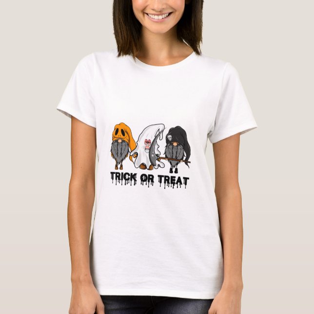 Trick Or Treat Gnomes T-Shirt (Front)