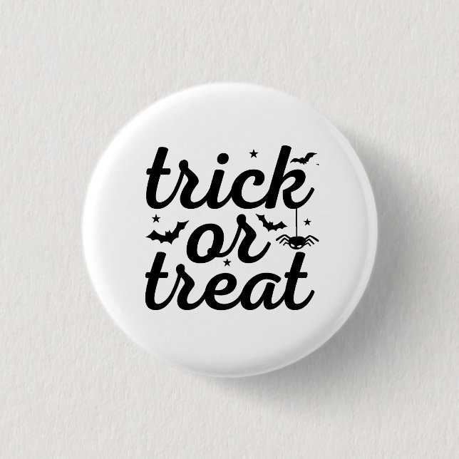 Trick Or Treat Halloween 3 Cm Round Badge (Front)