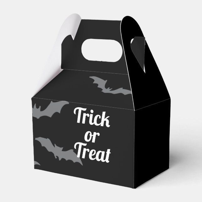 TRICK OR TREAT HALLOWEEN BAT BOX (Front Side)
