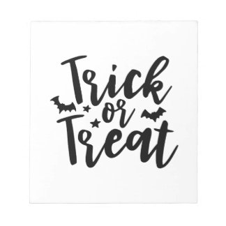 Trick or Treat Halloween Bats Notepad
