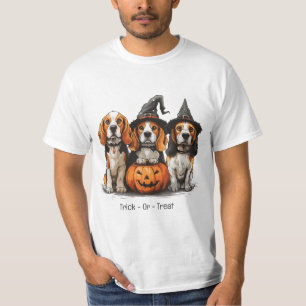 Trick Or Treat Halloween Beagle Dogs T-Shirt