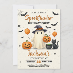 Trick-or-Treat Halloween Birthday Invitation