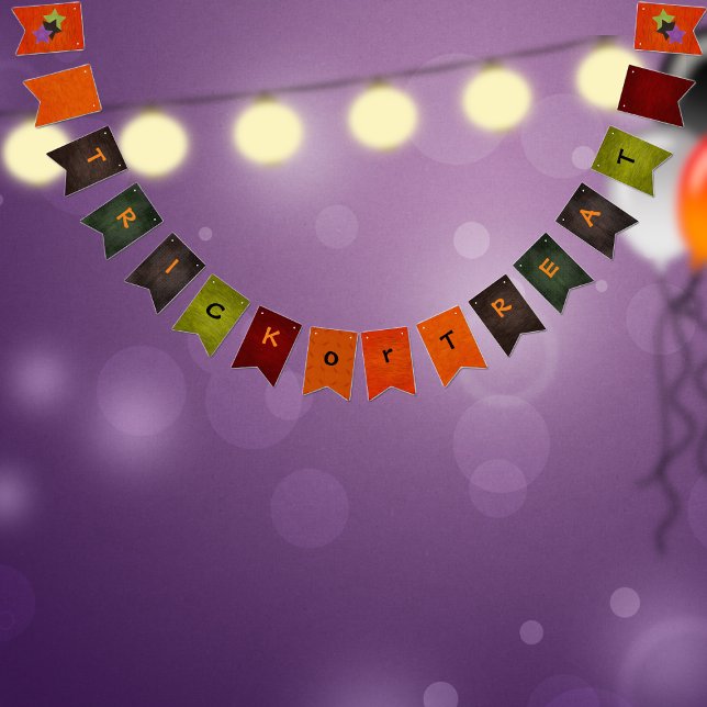 Trick or Treat Halloween Bunting Banner (Creator Uploaded)