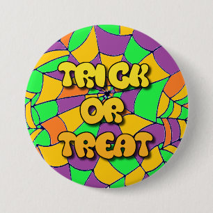 Trick or Treat Halloween Button
