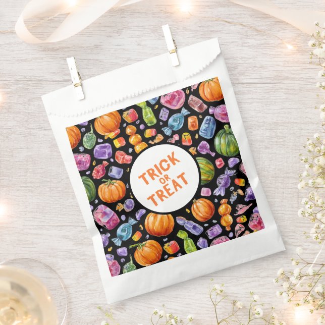 Trick or Treat | Halloween Candy Favour Bags (Clipped)