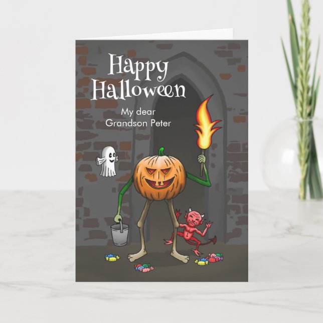 Trick or Treat Halloween Card (Front)
