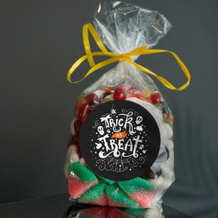 Trick or Treat Halloween Classic Round Sticker