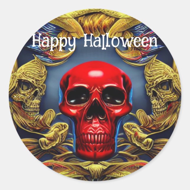 Trick or Treat Halloween Classic Round Sticker (Front)