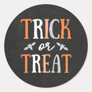 Trick or Treat Halloween Classic Round Sticker