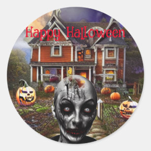 Trick or Treat Halloween Classic Round Sticker