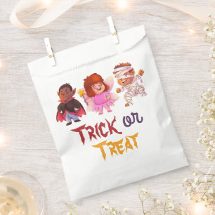 Trick or Treat Halloween Costume Birthday Party Favour Bags
