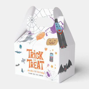 Trick or Treat Halloween Creatures Birthday Party Favour Box