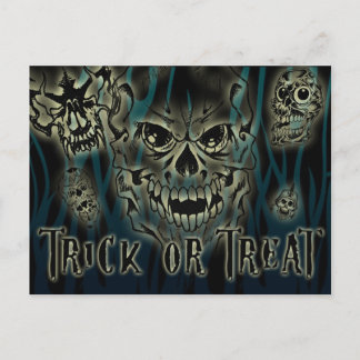 Trick or Treat Halloween Customisable Postcard
