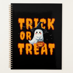 trick or treat halloween cute ghost pumpkin planner