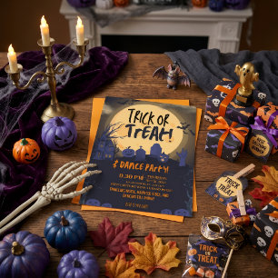 Trick or Treat Halloween Dance Party Invitation🎃 Invitation