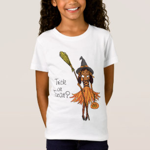 Trick or treat? Halloween dark girl t-shirt