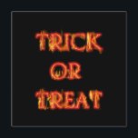 Trick or Treat Halloween Fire Party Invitation<br><div class="desc">Trick or Treat Halloween Fire Party Invitation. Customise the back for any event.</div>