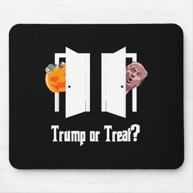 Trick or Treat Halloween Funny Mouse Pad (Front)
