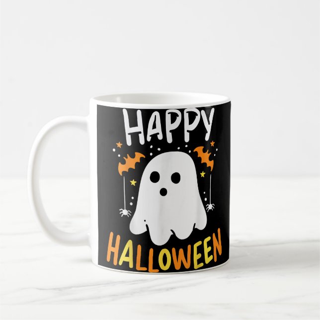 Trick Or Treat Halloween Ghost Coffee Mug (Left)