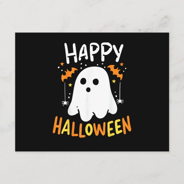 Trick Or Treat Halloween Ghost Enclosure Card (Front)