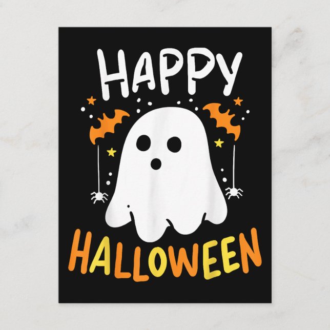 Trick Or Treat Halloween Ghost Enclosure Card (Front)