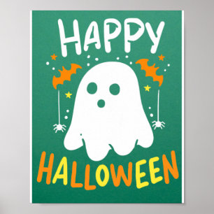 Trick Or Treat Halloween Ghost Poster