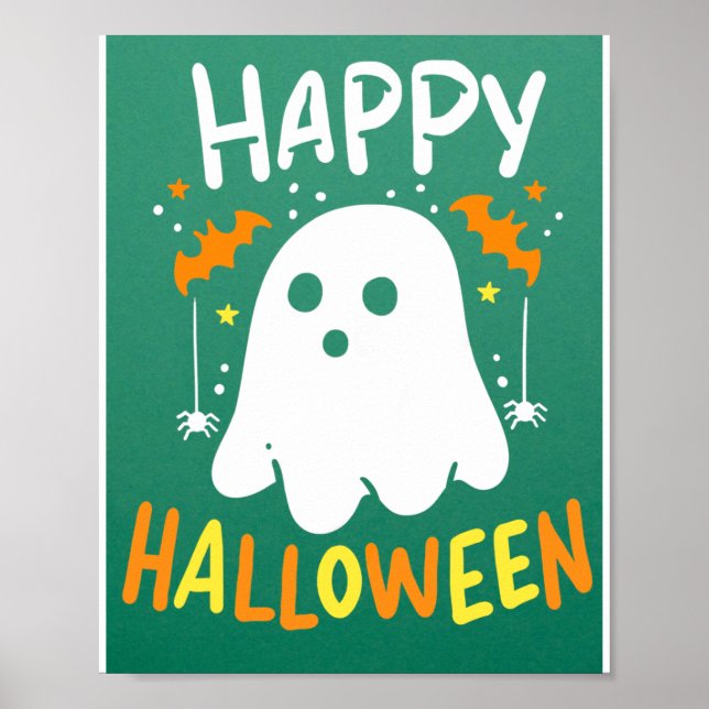 Trick Or Treat Halloween Ghost Poster (Front)