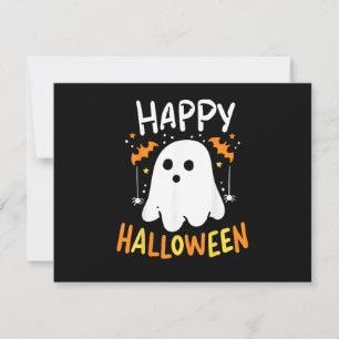 Trick Or Treat Halloween Ghost Thank You Card
