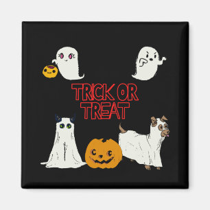 Trick or Treat Halloween Ghosts Magnet