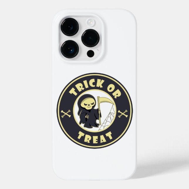 Trick or treat Halloween grim reaper character Case-Mate iPhone Case (Back)