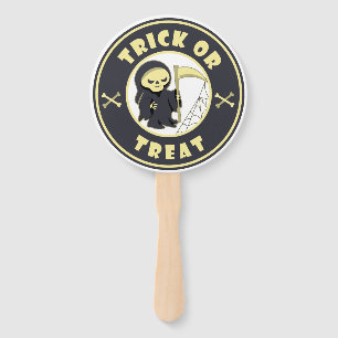 Trick or treat Halloween grim reaper character Hand Fan