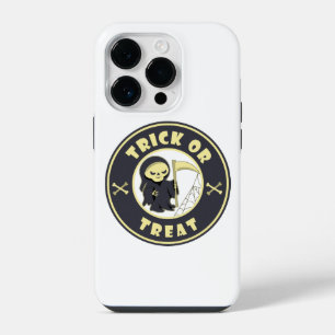 Trick or treat Halloween grim reaper character iPhone 14 Pro Case