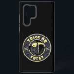 Trick or treat Halloween grim reaper character Samsung Galaxy Case<br><div class="desc">Halloween typography Trick or treat Grim Reaper death</div>