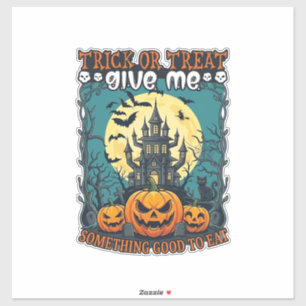 Trick Or Treat Halloween Haunted House Pumpkins Mo