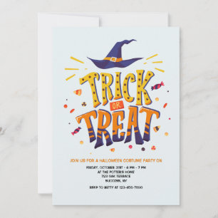 Trick or Treat Halloween Invitation