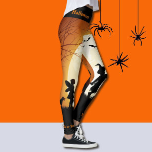 Trick or Treat Halloween Leggings Pumpkin Pants