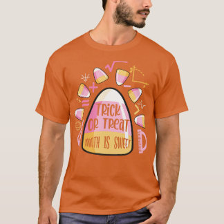Trick Or Treat Halloween Math Is Sweet Candy Corn T-Shirt