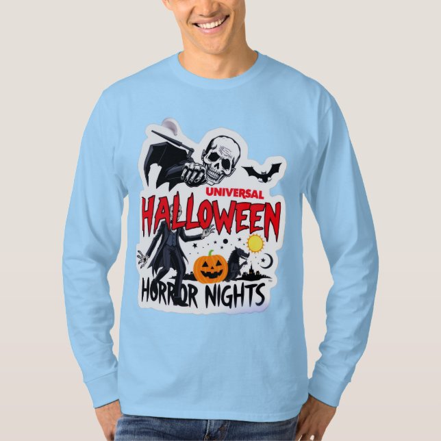 Trick or Treat Halloween Men’s Long Sleeve T-Shirt (Front)