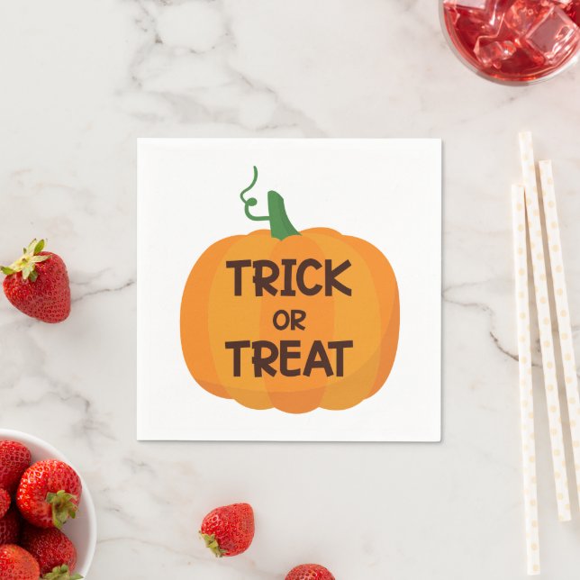 Trick or Treat Halloween Napkin (Insitu)