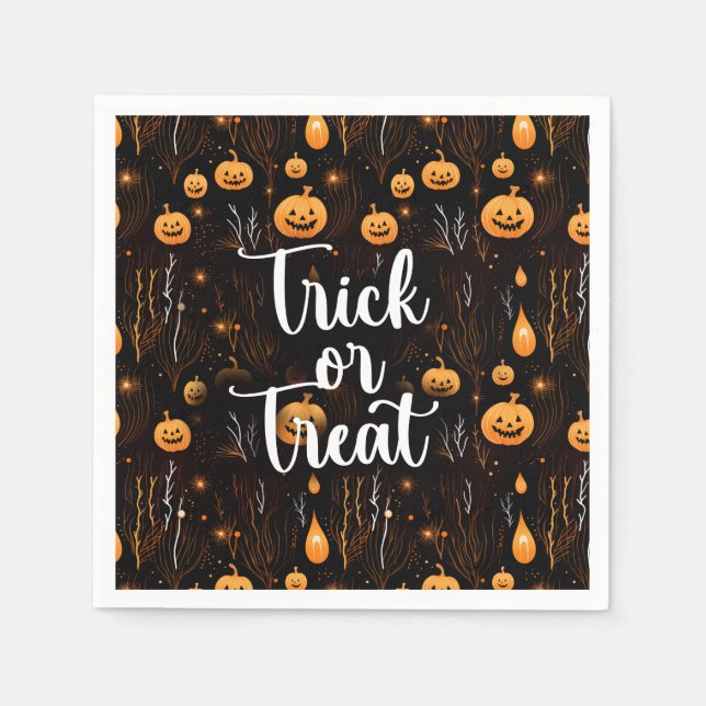 Trick or Treat Halloween Napkin (Front)