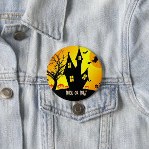 Trick or treat, Halloween Night...Spooky! 7.5 Cm Round Badge