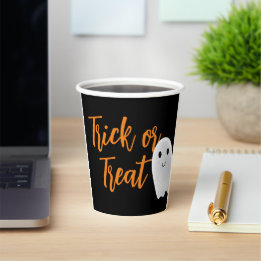 Trick or Treat Halloween Paper Cups