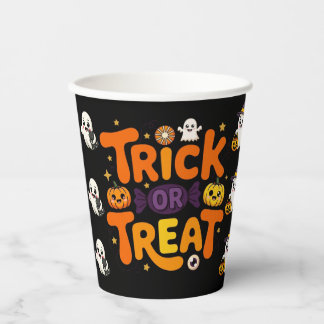 Trick or Treat Halloween Paper Cups