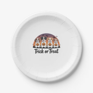 Trick or Treat Halloween Paper Plate