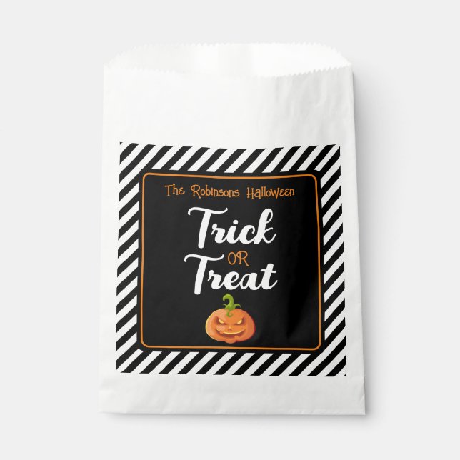 trick or treat halloween party favor gift birthday favour bags (Front)