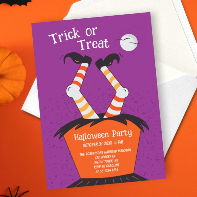 Trick or Treat Halloween Party Invitation (Creator Uploaded)