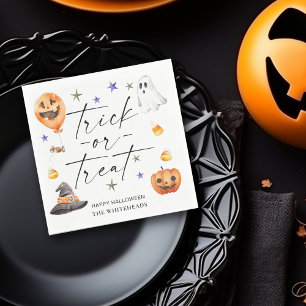 Trick or Treat Halloween Party Napkin