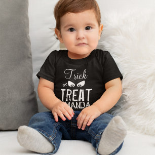 Trick or Treat Halloween Personalised  Baby T-Shirt