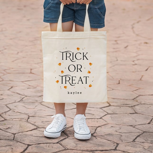 Trick or Treat Halloween Personalised Tote Bag (Creator Uploaded)