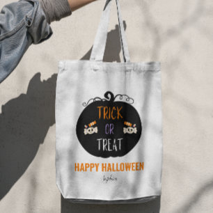 Trick or Treat Halloween personalizable  Tote Bag